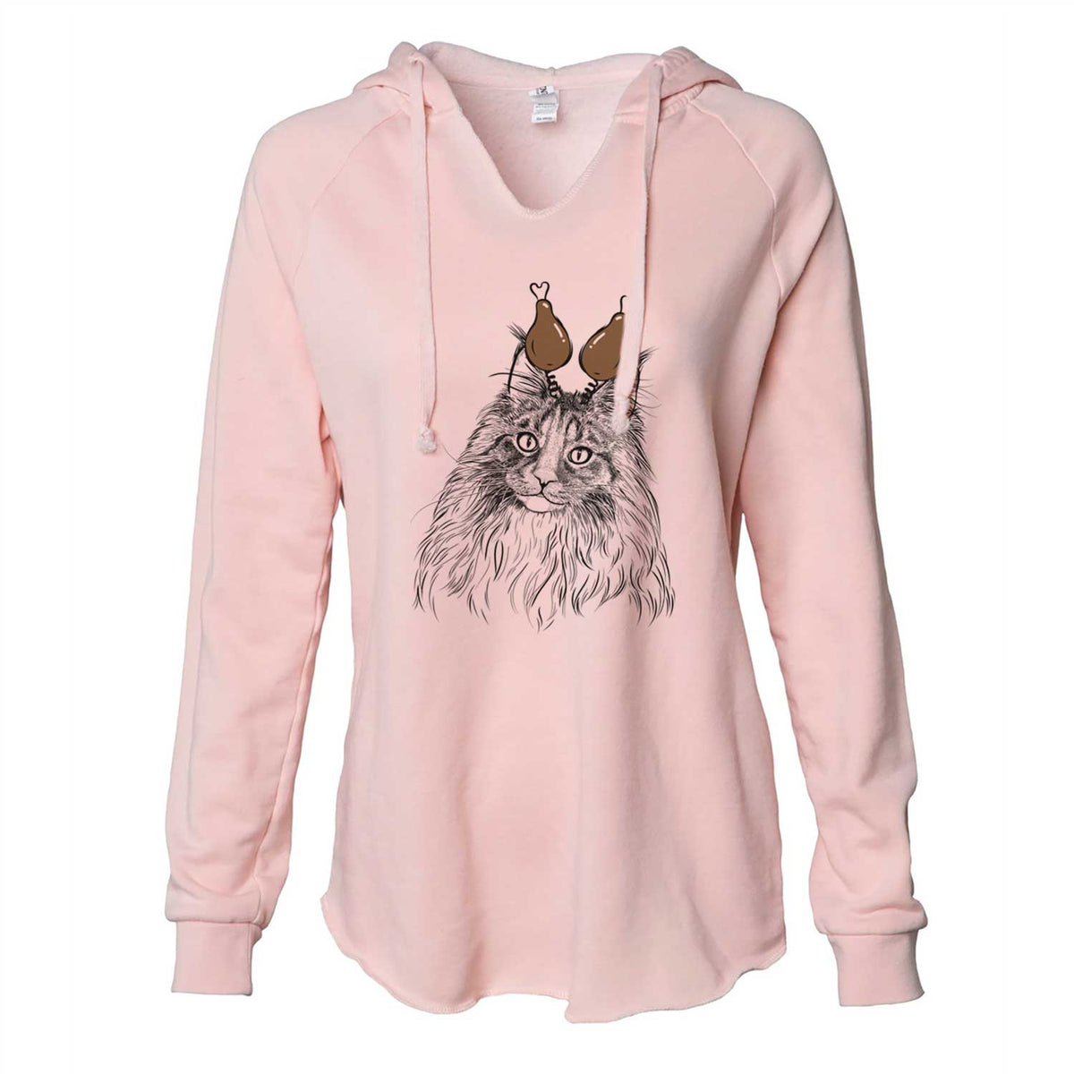 Thanksgiving Kiki the Maine Coon Cat - Cali Wave Hooded Sweatshirt