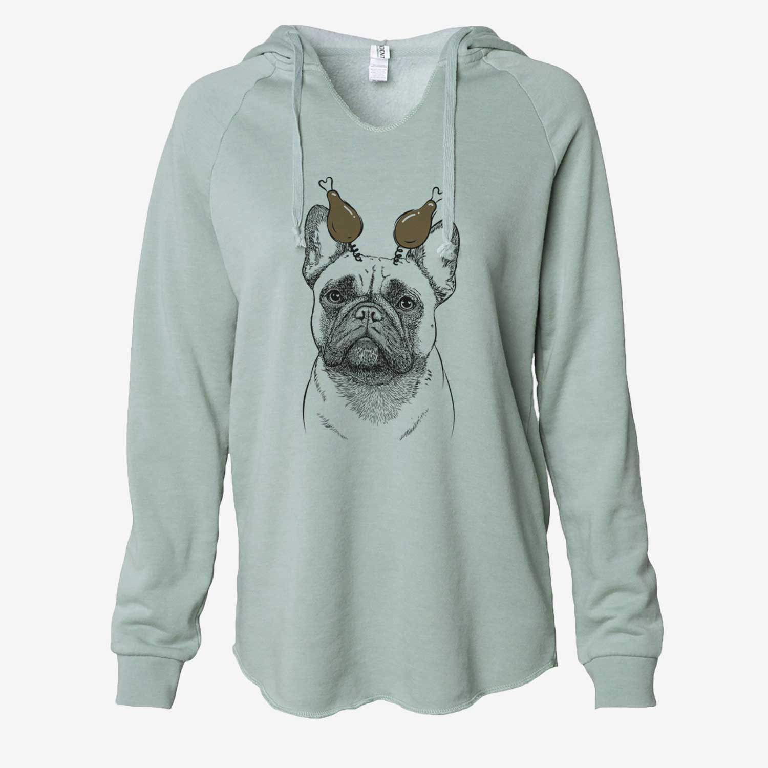 Thanksgiving Kingsleigh the French Bulldog - Cali Wave Hooded Sweatshirt