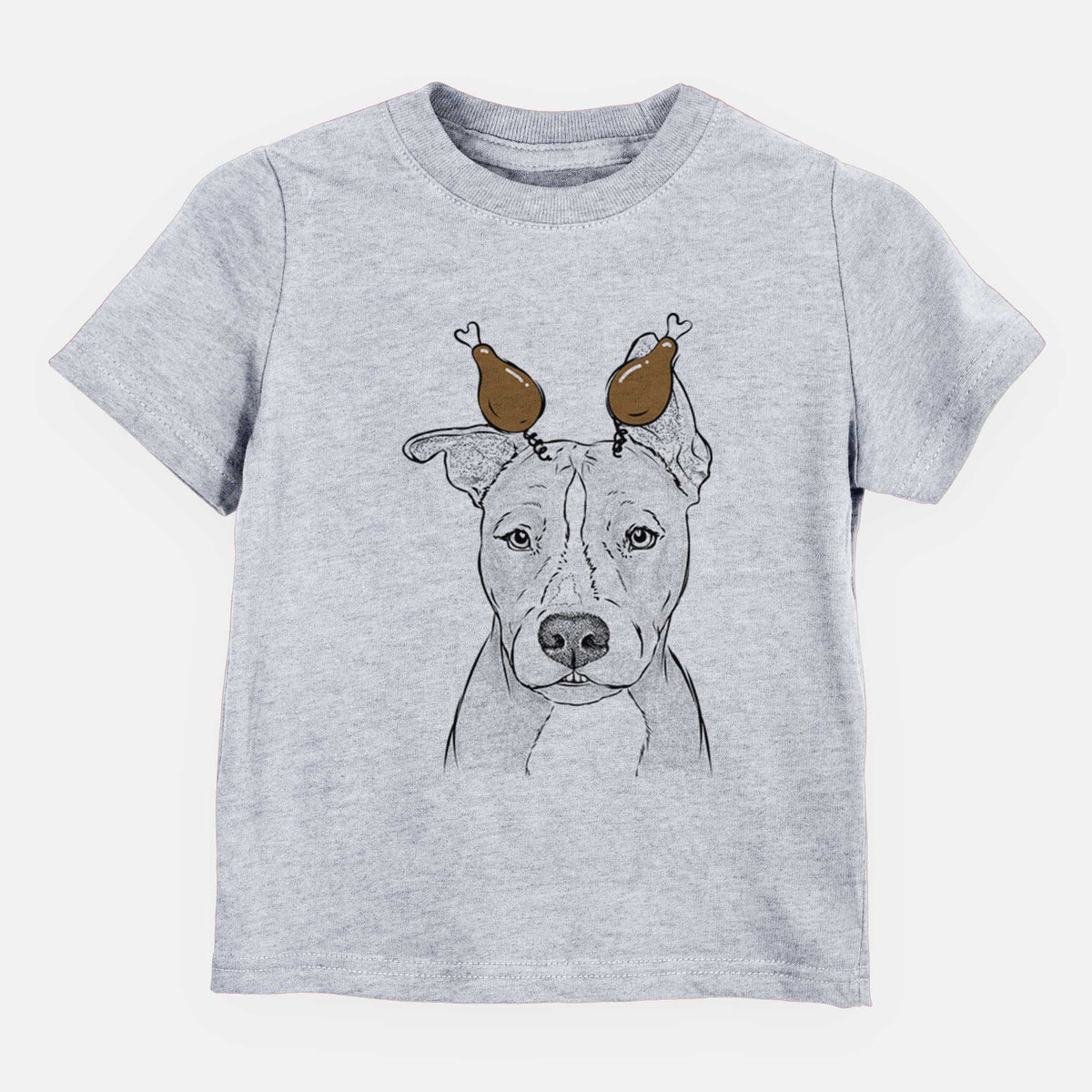 Thanksgiving Kisses the Pitbull - Kids/Youth/Toddler Shirt