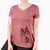 Thanksgiving Koby the Shiba Inu - Women's V-neck Shirt