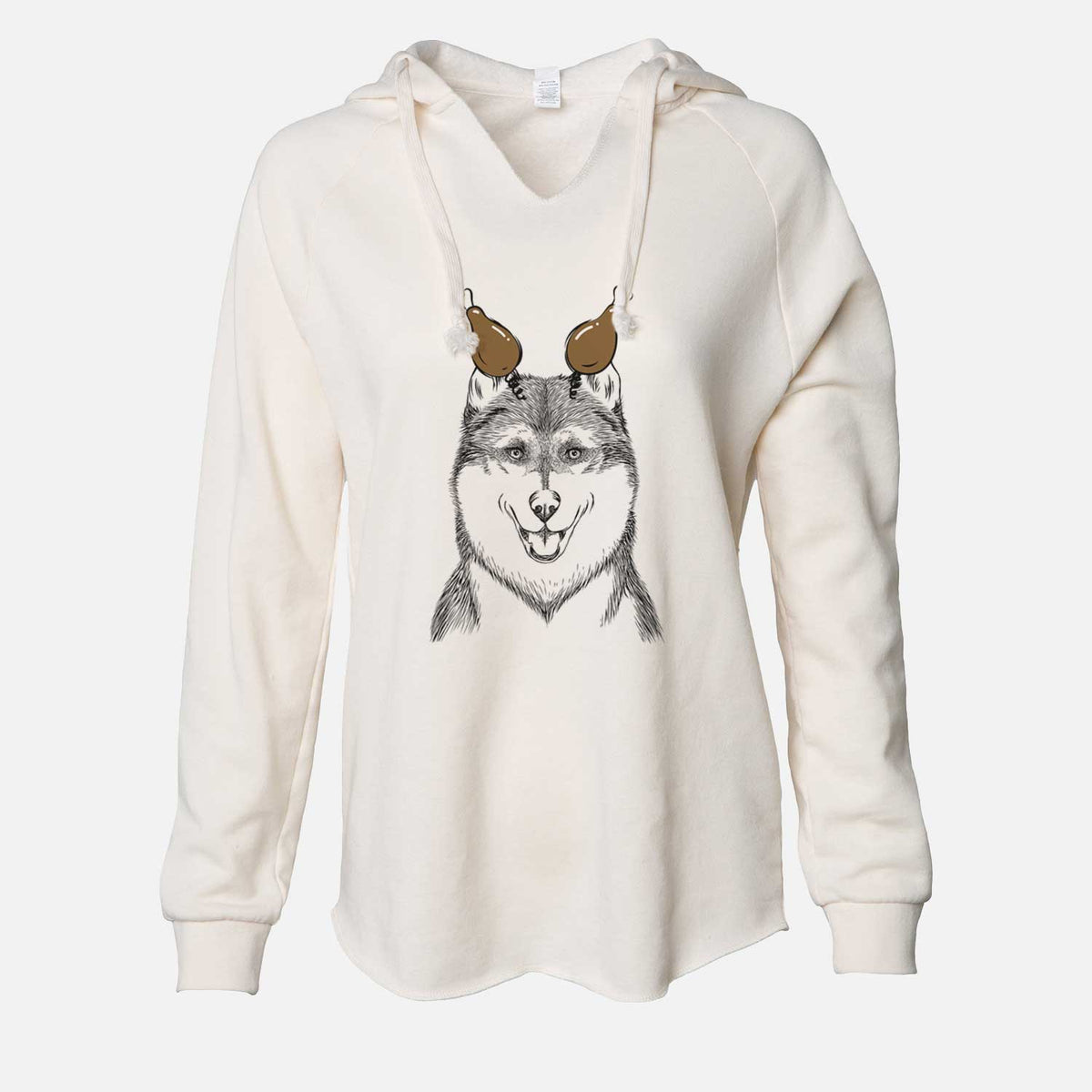 Thanksgiving Koda the Siberian Husky - Cali Wave Hooded Sweatshirt