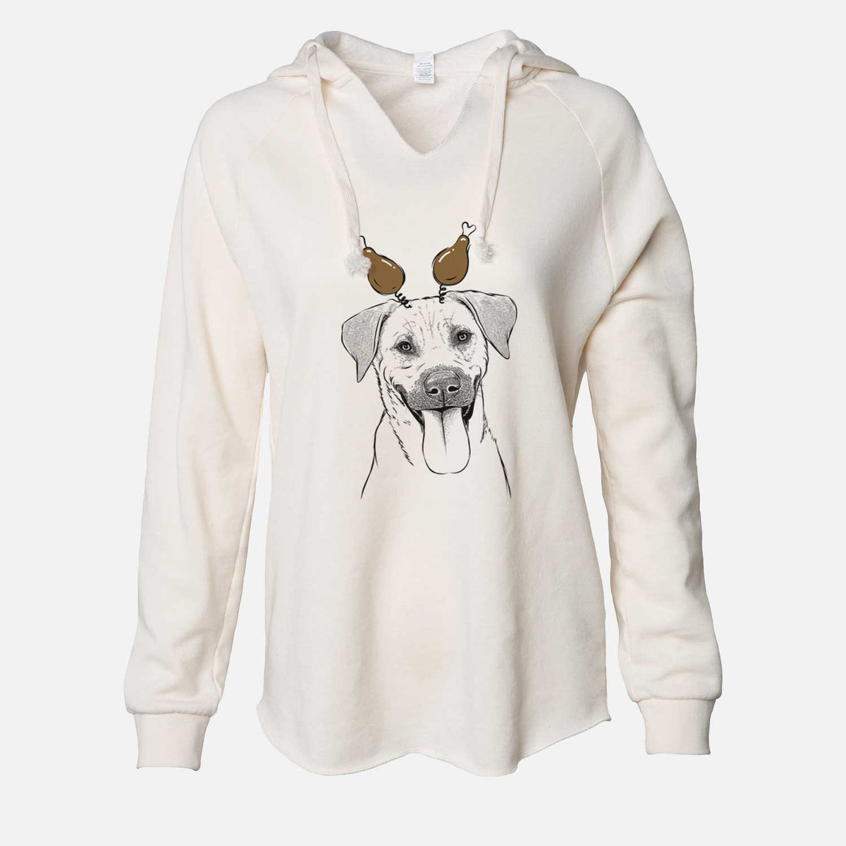 Thanksgiving Koda the Black Mouth Cur - Cali Wave Hooded Sweatshirt