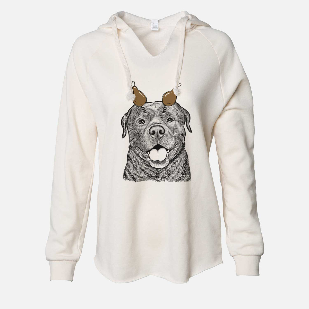 Thanksgiving Kojak the Rottweiler - Cali Wave Hooded Sweatshirt