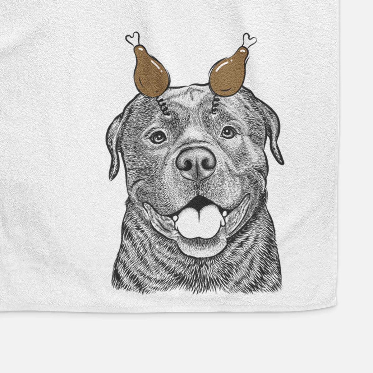 Kojak the Rottweiler Decorative Hand Towel