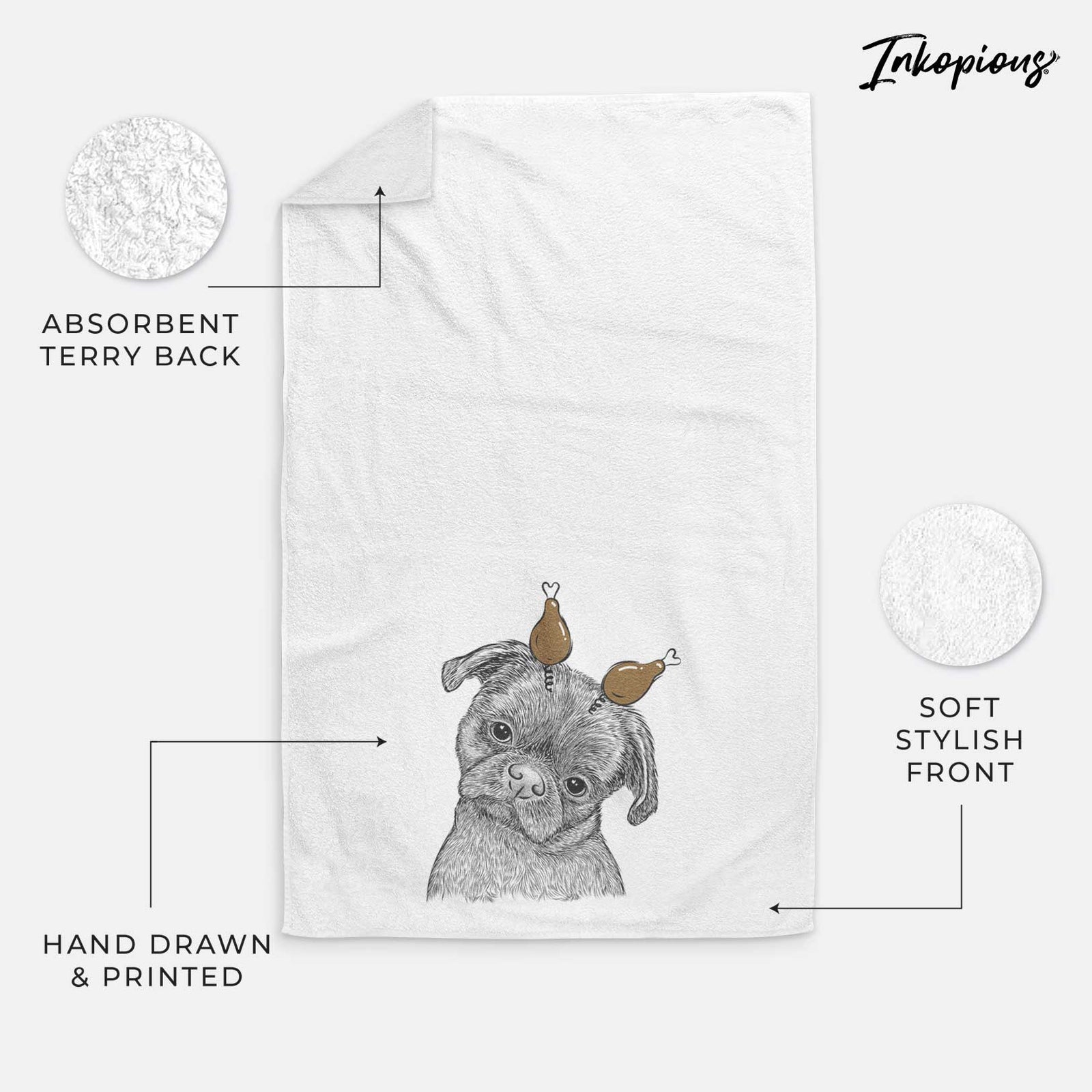 Koko the Shih Tzu Decorative Hand Towel