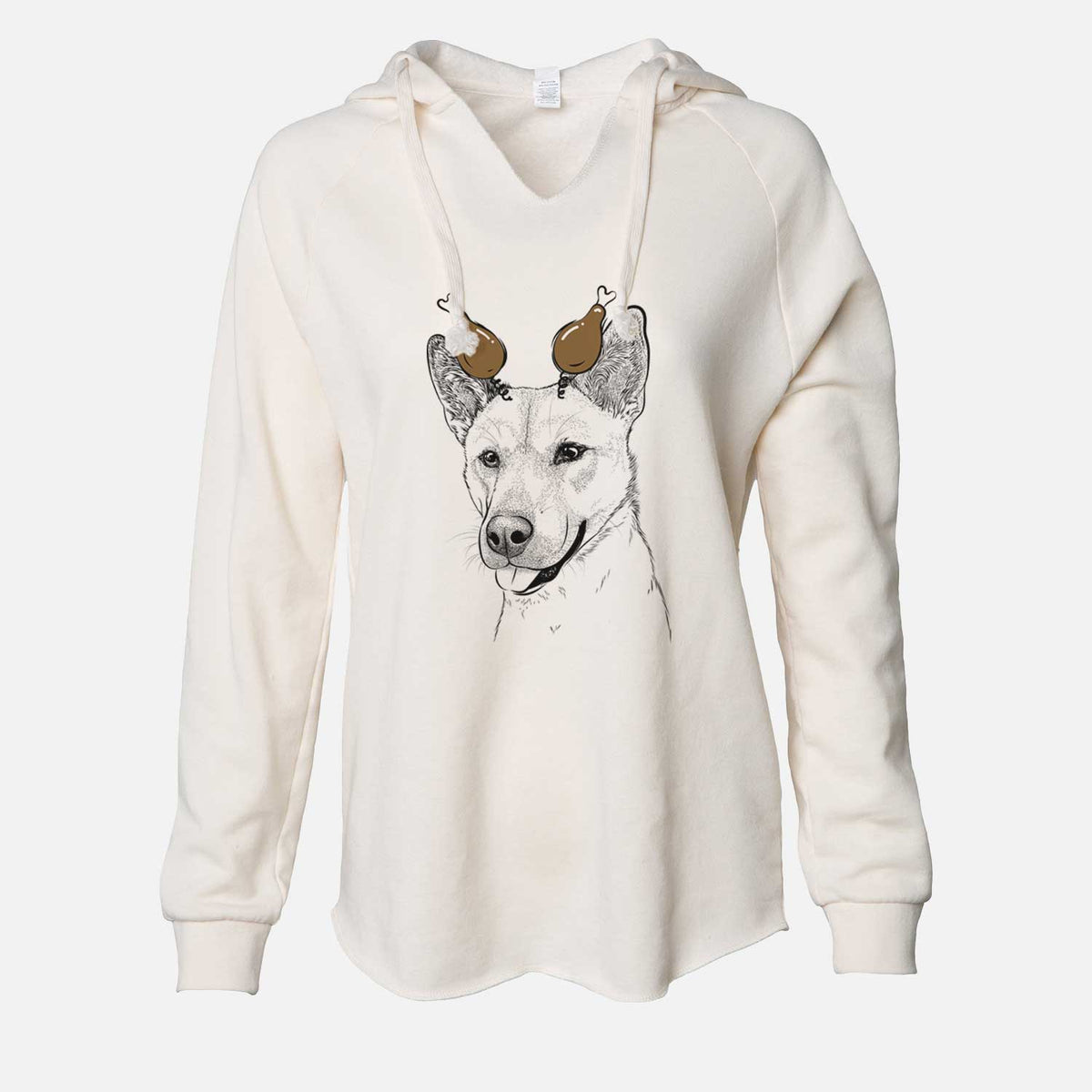 Thanksgiving Kulfi the Jindo Shiba Inu Mix - Cali Wave Hooded Sweatshirt