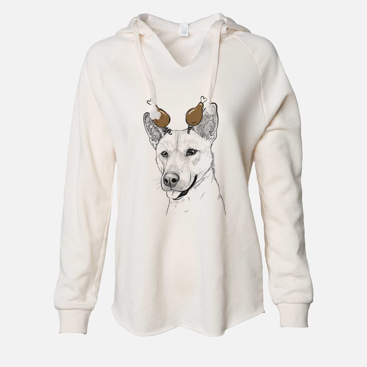 Thanksgiving Kulfi the Jindo Shiba Inu Mix - Cali Wave Hooded Sweatshirt