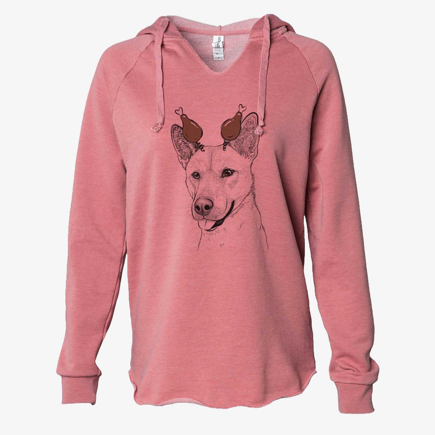 Thanksgiving Kulfi the Jindo Shiba Inu Mix - Cali Wave Hooded Sweatshirt