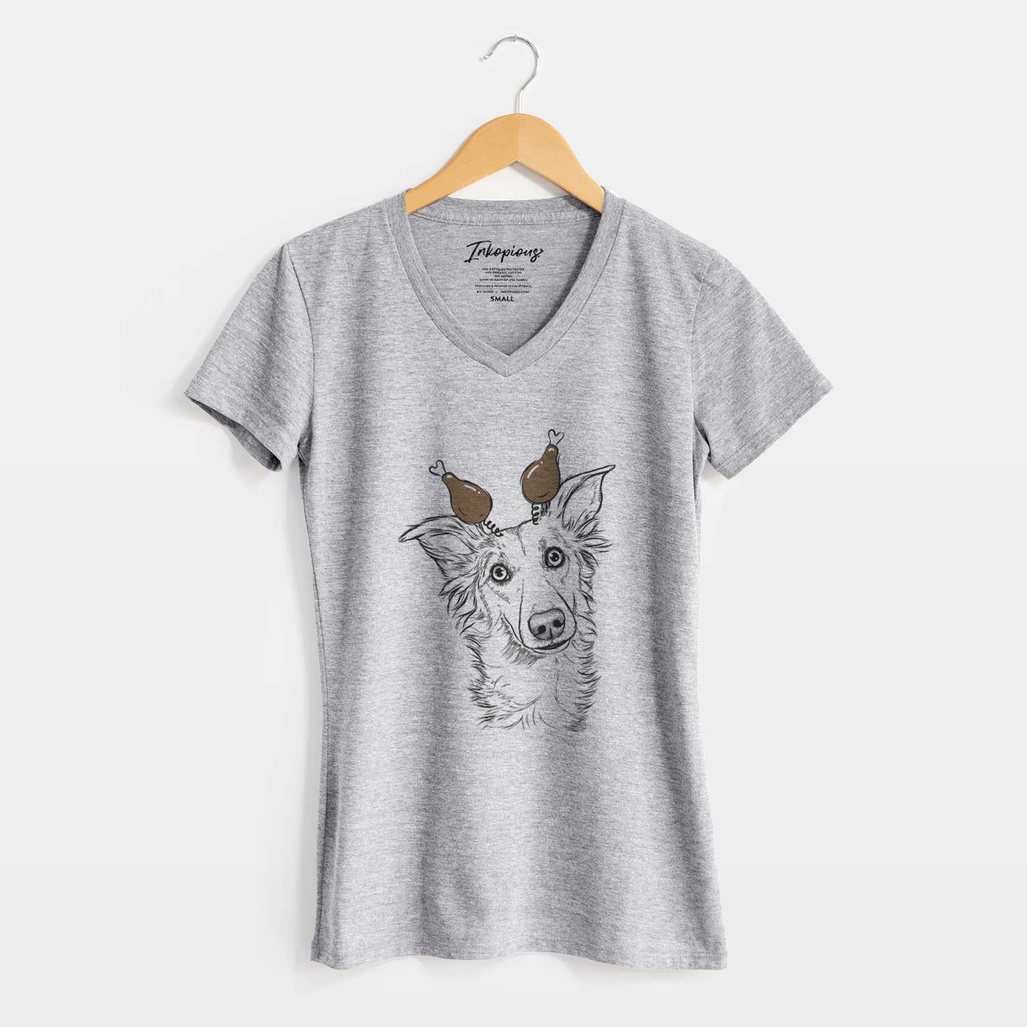 Thanksgiving Kyu the Windsprite - Women's V-neck Shirt