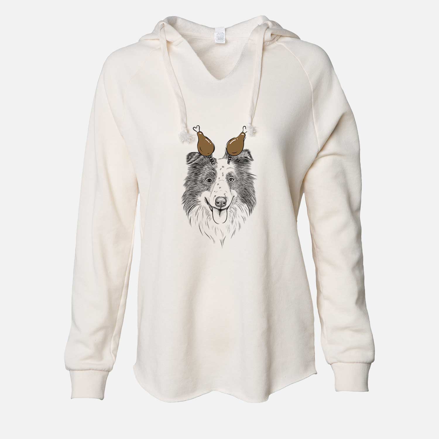 Thanksgiving Lady Bug the Border Collie - Cali Wave Hooded Sweatshirt