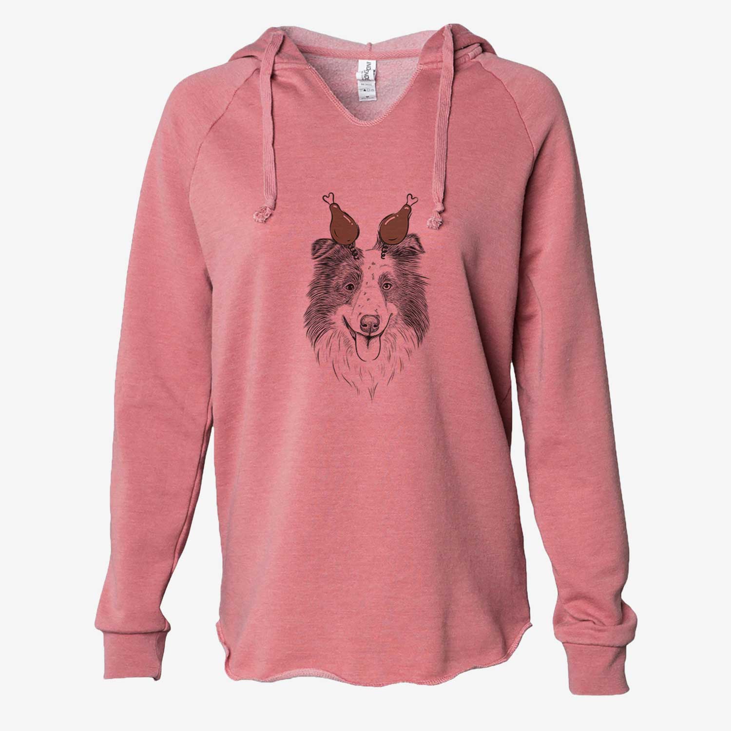 Thanksgiving Lady Bug the Border Collie - Cali Wave Hooded Sweatshirt