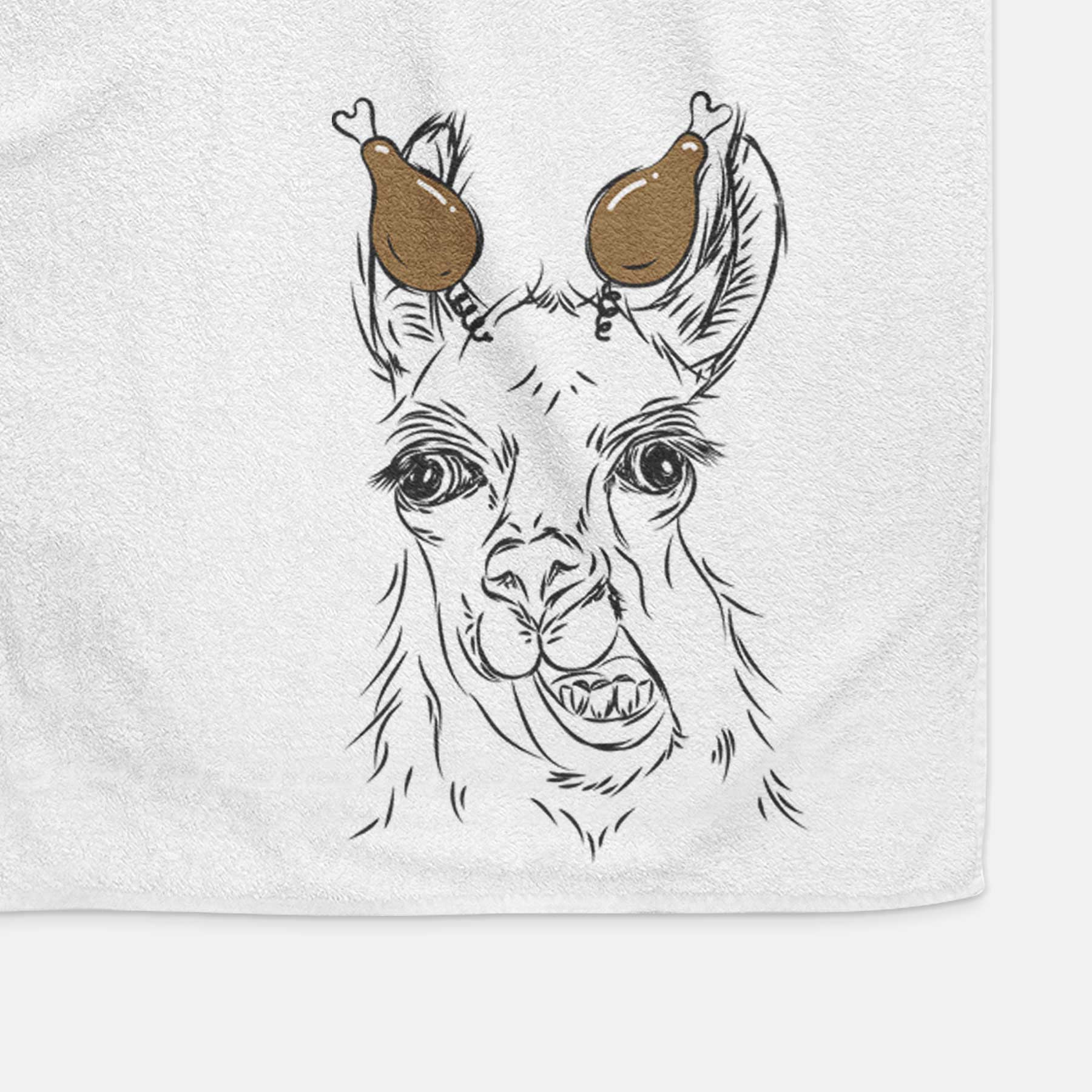 Larry the Llama Decorative Hand Towel