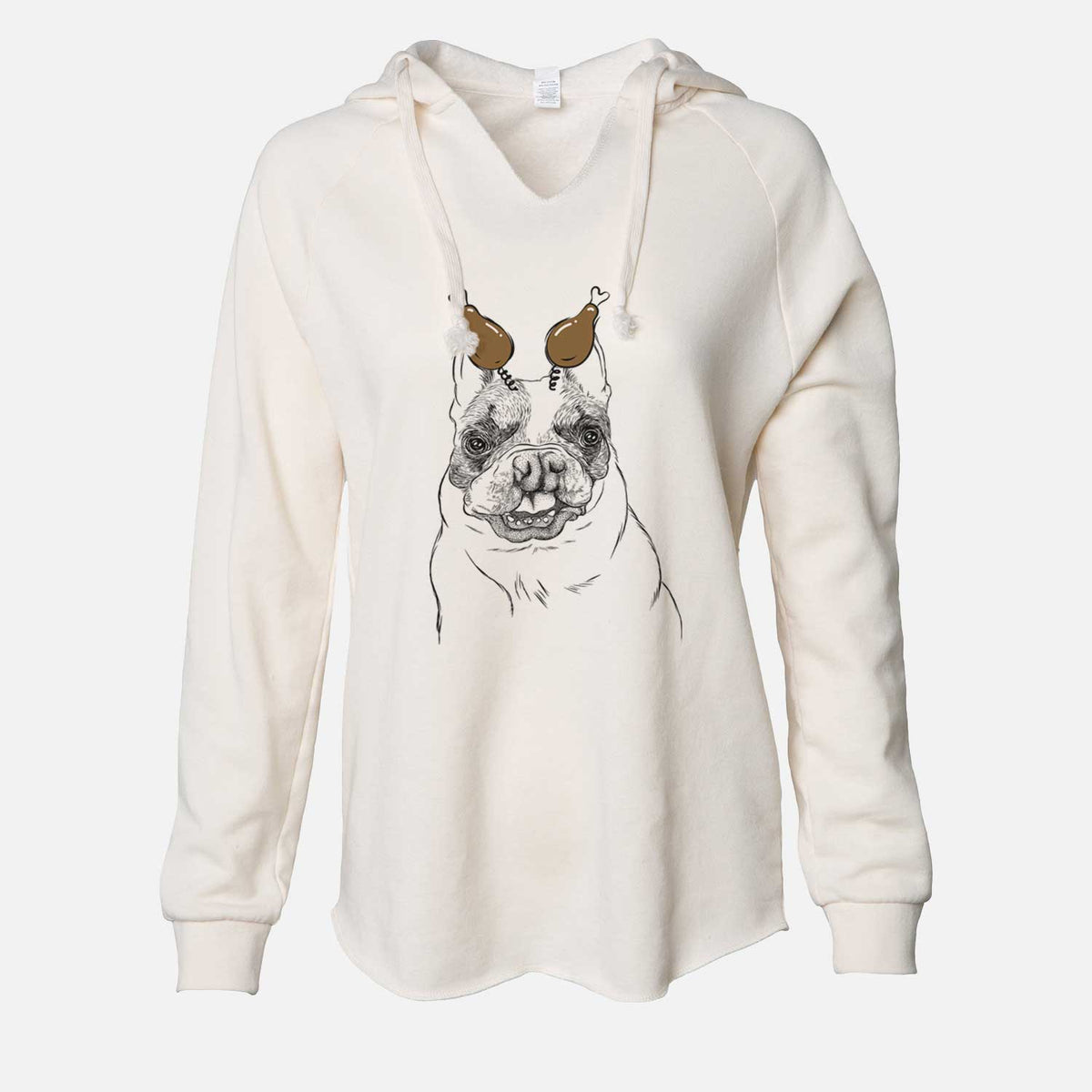 Thanksgiving Lentil the French Bulldog - Cali Wave Hooded Sweatshirt