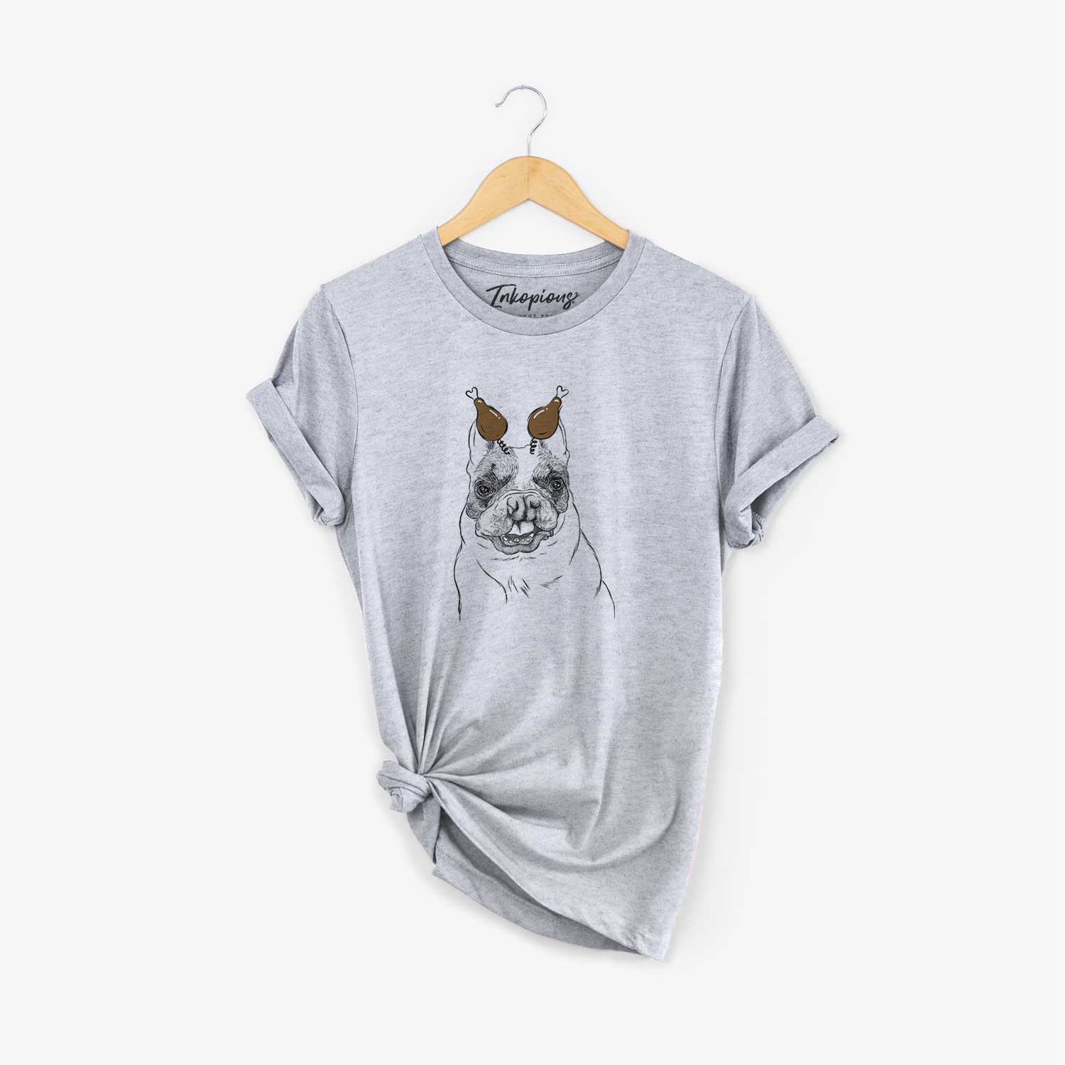 Thanksgiving Lentil the French Bulldog - Unisex Crewneck