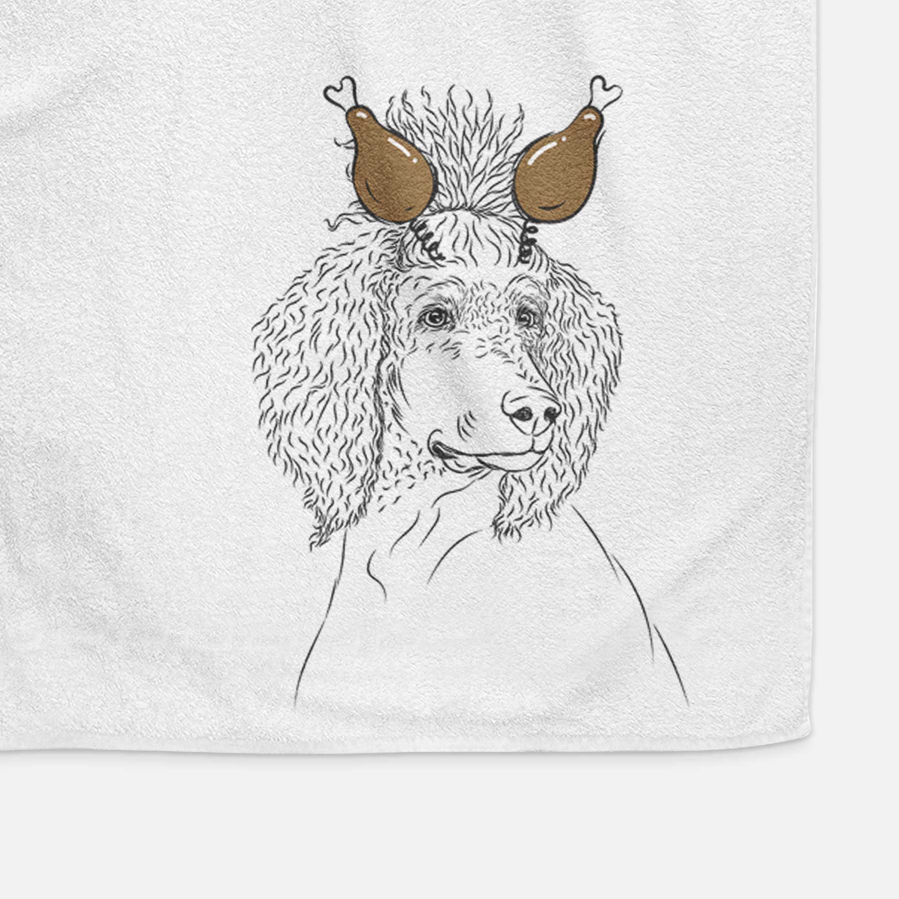 Leo the Poodle Decorative Hand Towel