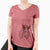 Thanksgiving Leo the Poodle - Women's V-neck Shirt