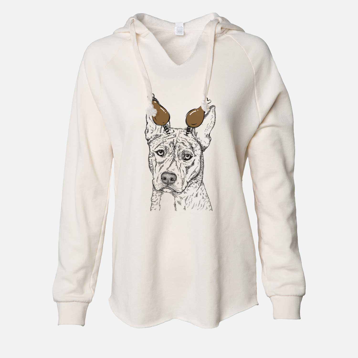 Thanksgiving Leo the Ibizan Hound Bull Mastiff Mix - Cali Wave Hooded Sweatshirt