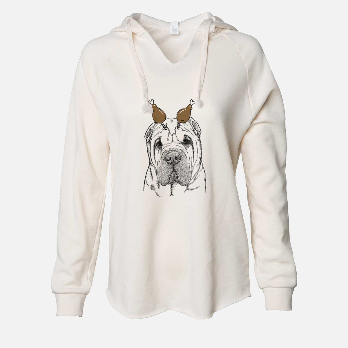 Thanksgiving Lilly the Shar Pei - Cali Wave Hooded Sweatshirt