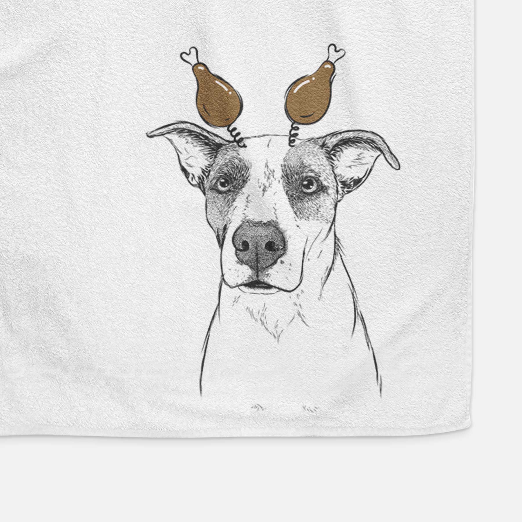 Lily the Mixed Breed Decorative Hand Towel