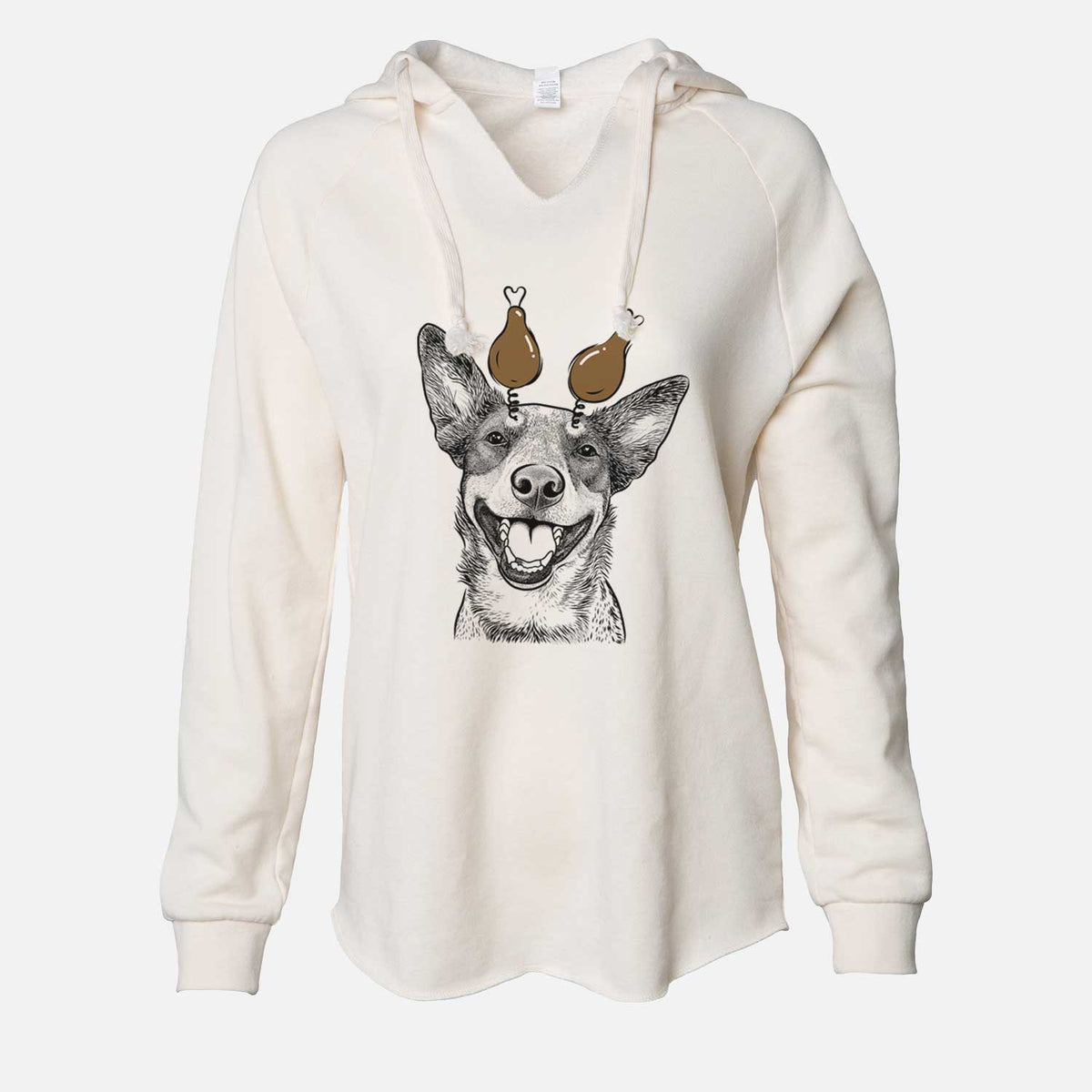 Thanksgiving Lily the Australian Cattle Dog - Cali Wave Hooded Sweatshirt