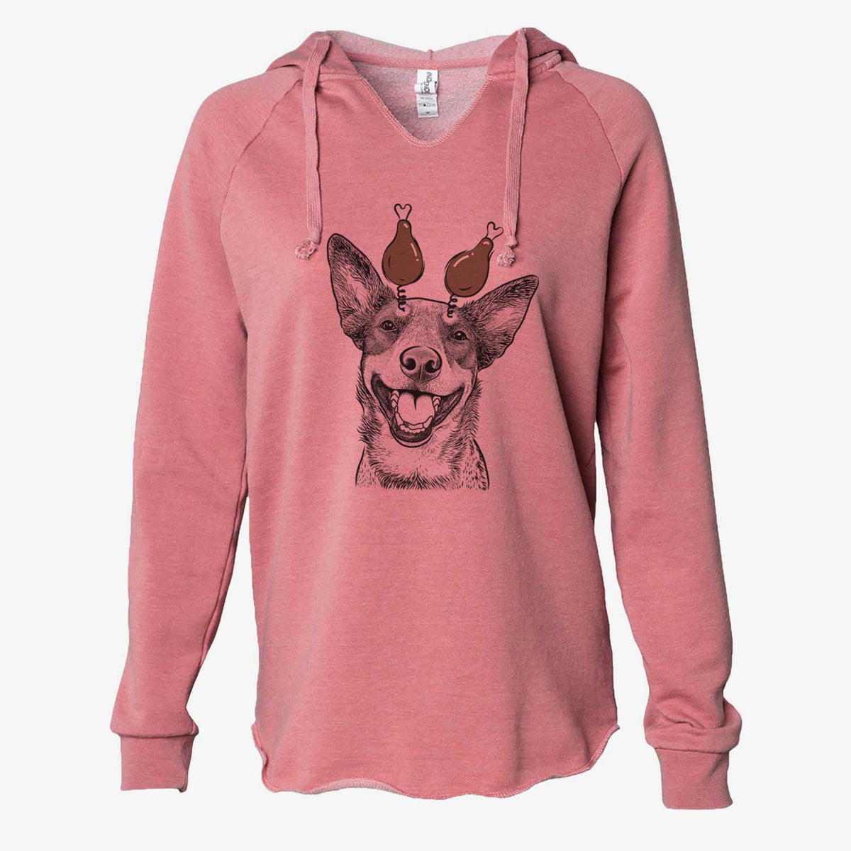 Thanksgiving Lily the Australian Cattle Dog - Cali Wave Hooded Sweatshirt