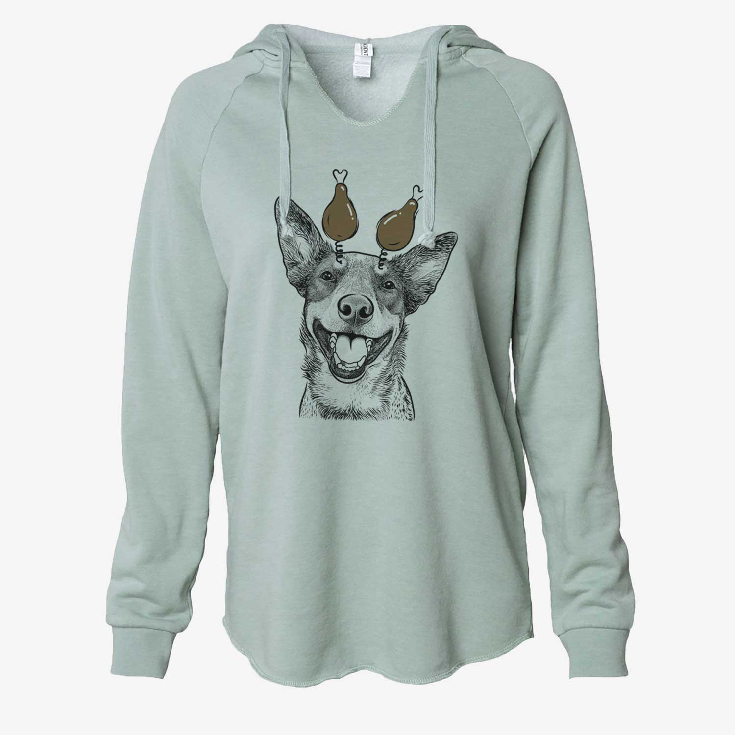 Thanksgiving Lily the Australian Cattle Dog - Cali Wave Hooded Sweatshirt