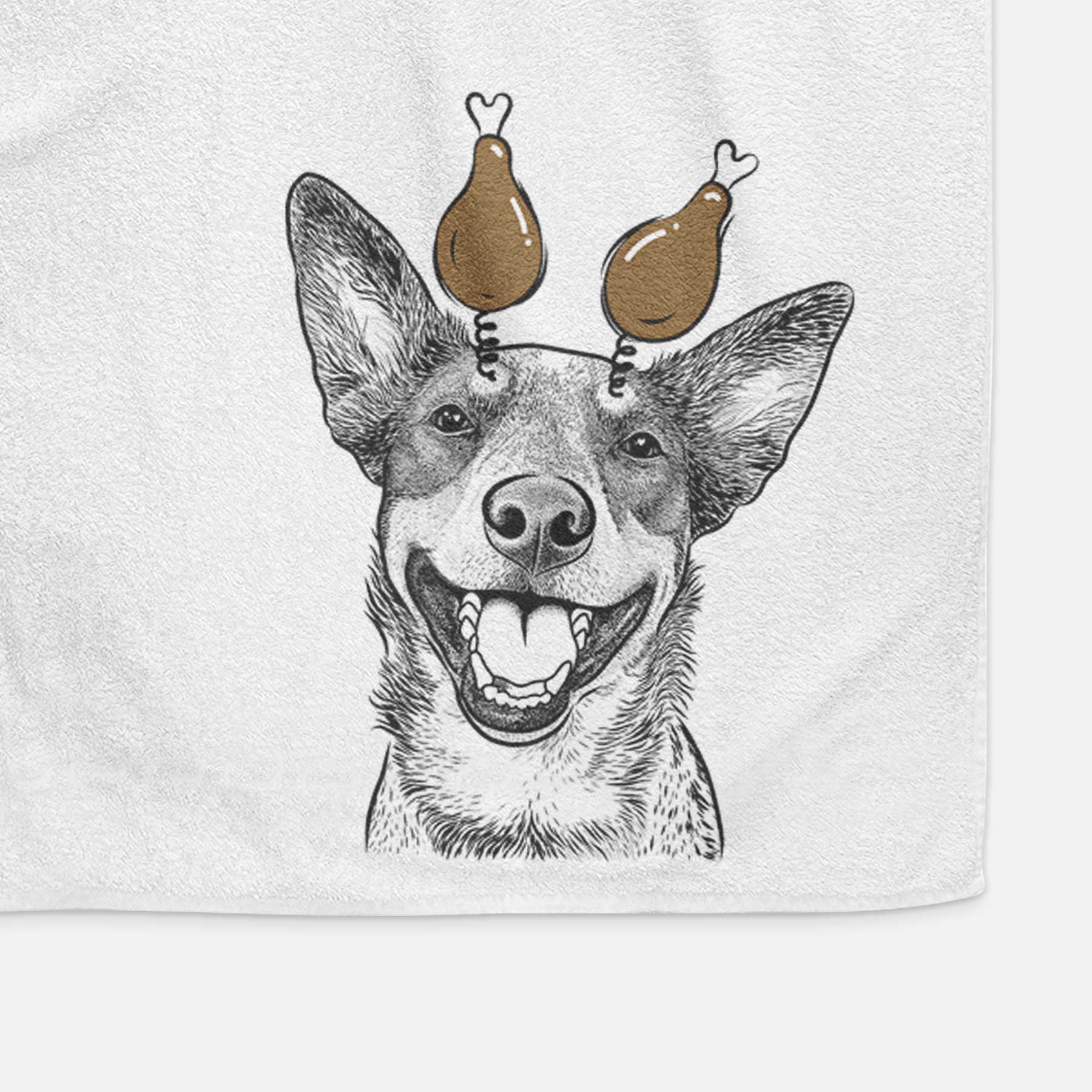 Lily the Australian Cattle Dog Decorative Hand Towel