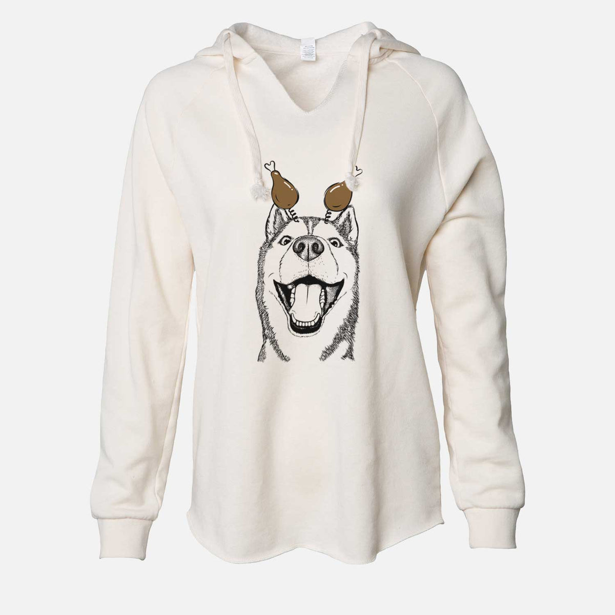 Thanksgiving Little Country the Siberian Husky - Cali Wave Hooded Sweatshirt