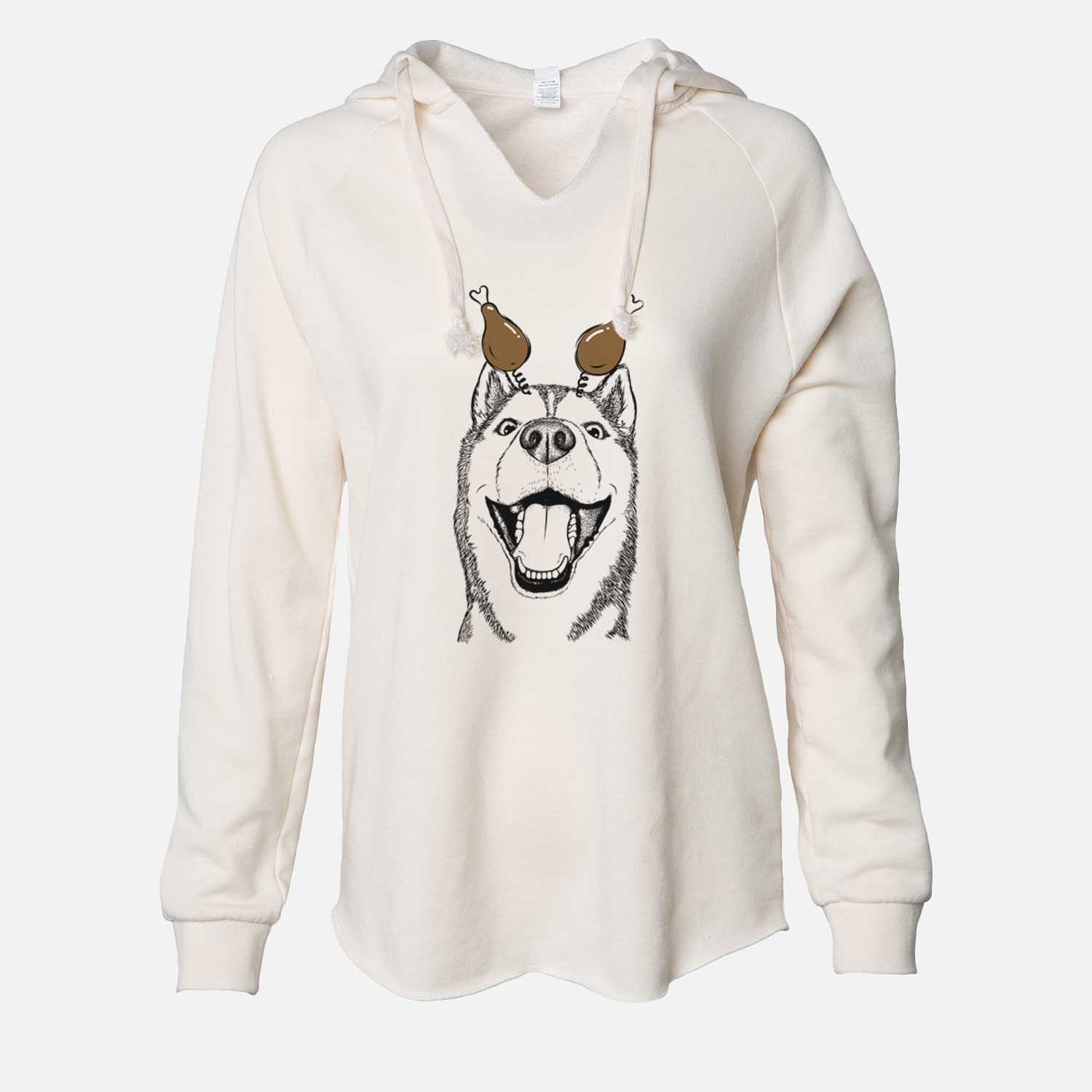 Thanksgiving Little Country the Siberian Husky - Cali Wave Hooded Sweatshirt