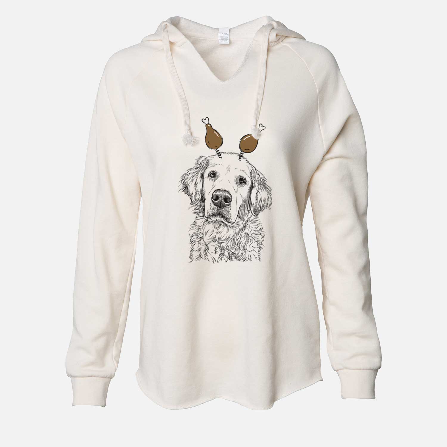 Thanksgiving Loganator the Golden Retriever - Cali Wave Hooded Sweatshirt