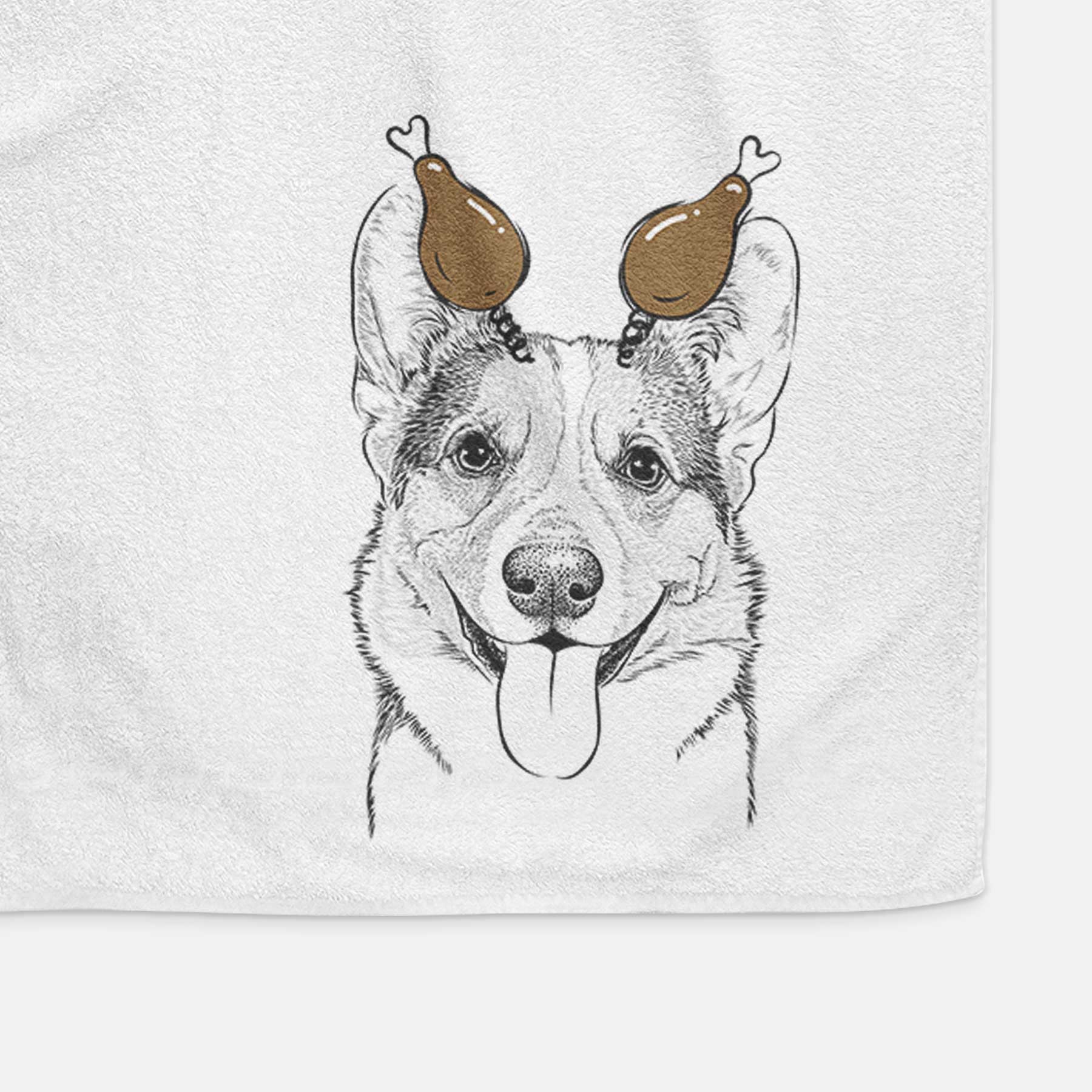Loki the Corgi Decorative Hand Towel