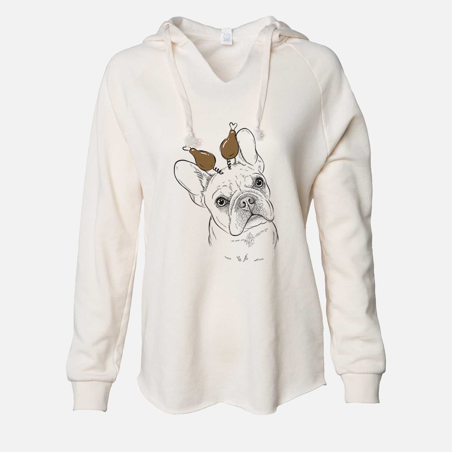 Thanksgiving Loki the French Bulldog - Cali Wave Hooded Sweatshirt