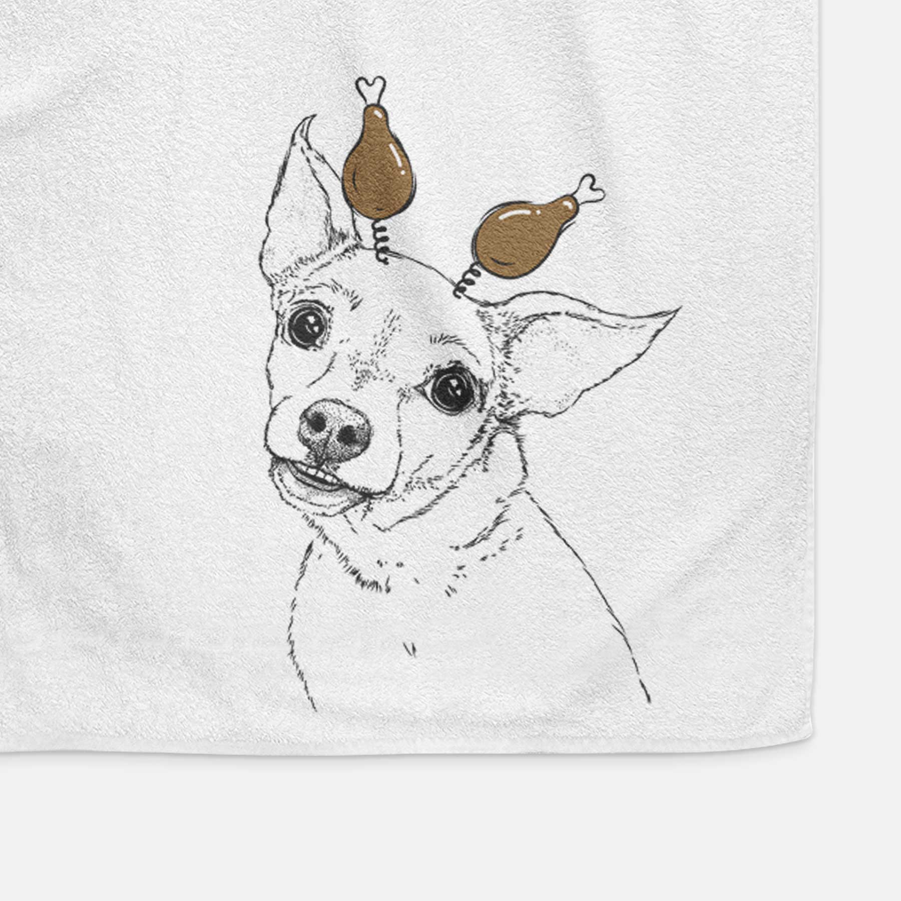 Lola the Chiweenie Decorative Hand Towel