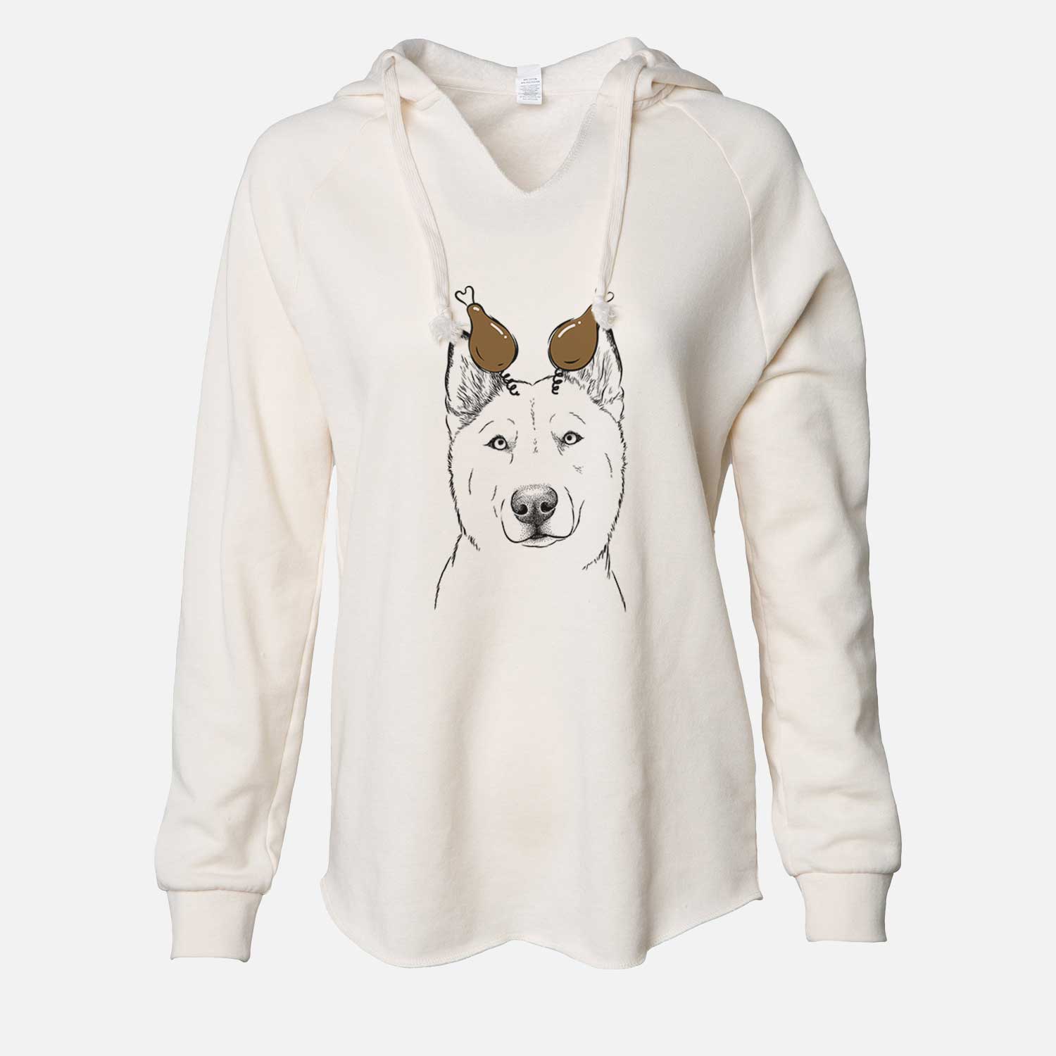 Thanksgiving London the Siberian Husky - Cali Wave Hooded Sweatshirt