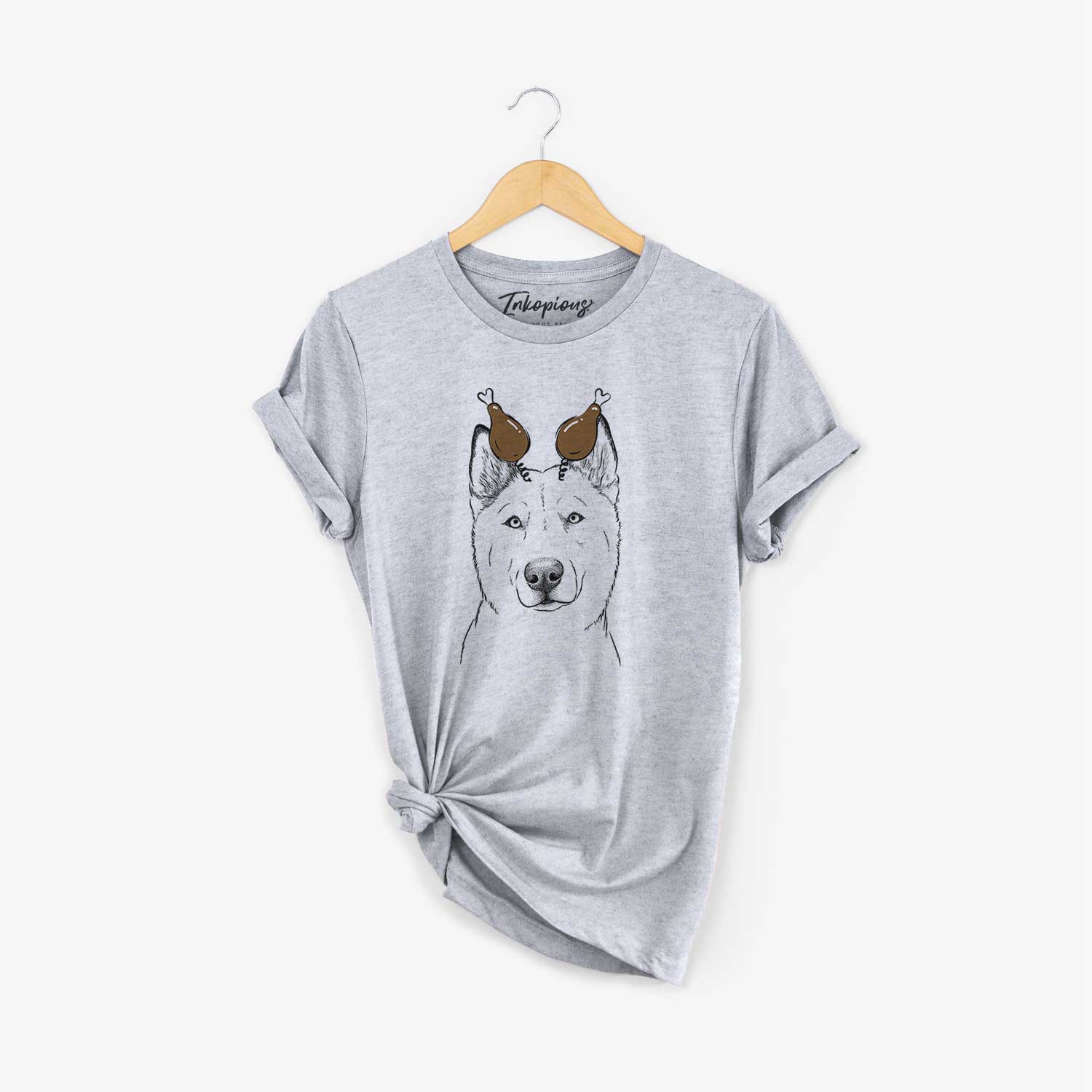 Thanksgiving London the Siberian Husky - Unisex Crewneck