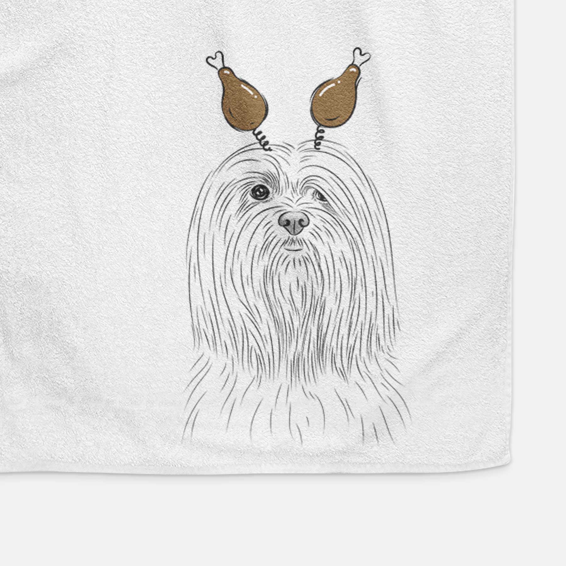 Lorenzo the Lhasa Apso Decorative Hand Towel