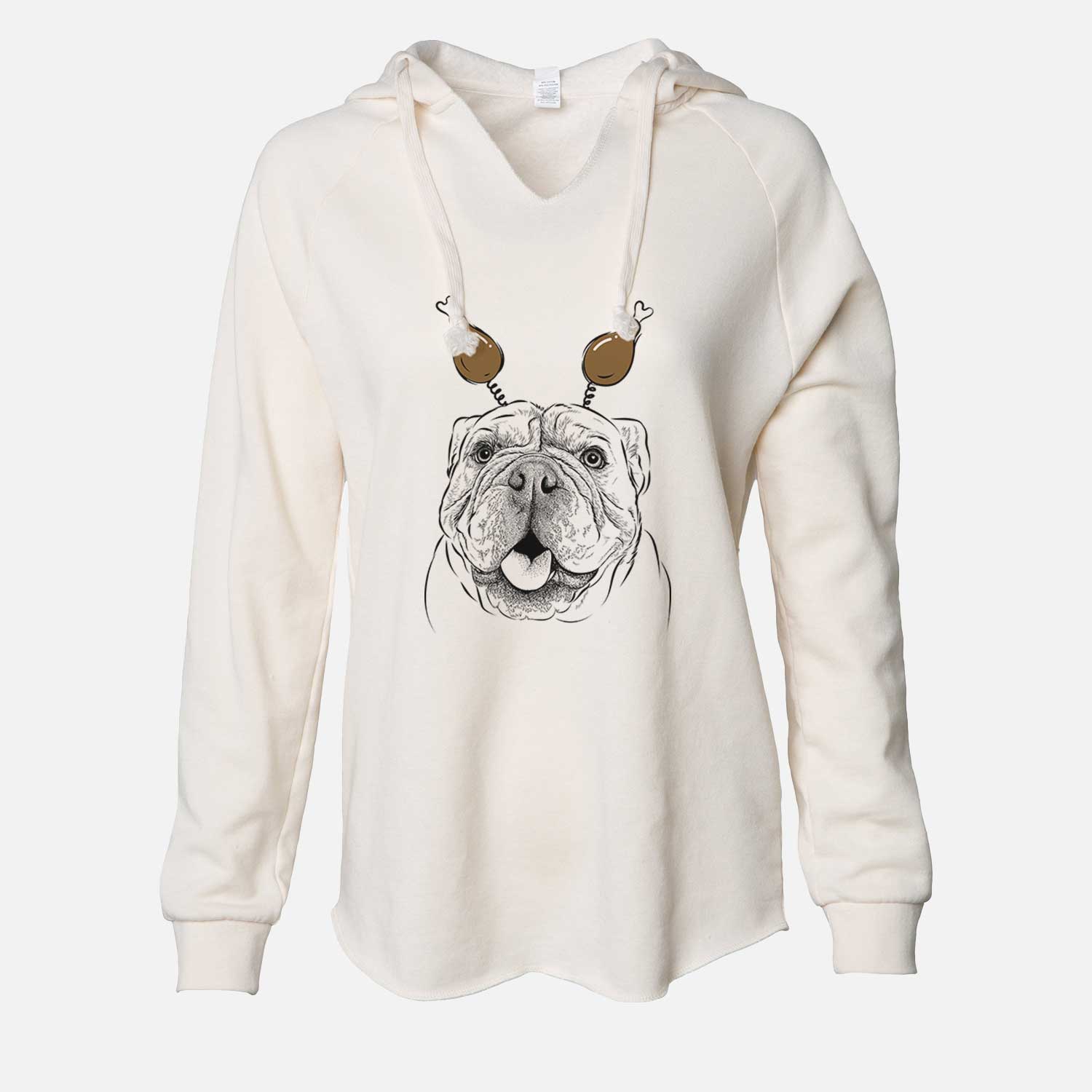 Thanksgiving Louie the English Bulldog - Cali Wave Hooded Sweatshirt