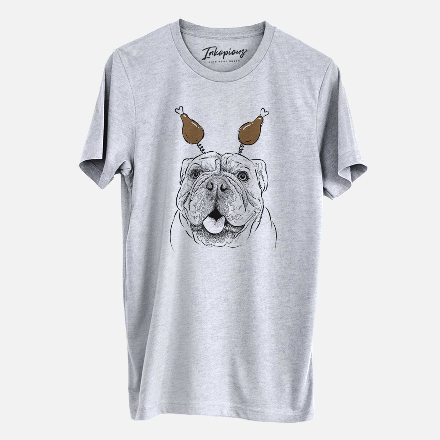 Thanksgiving Louie the English Bulldog - Unisex Crewneck