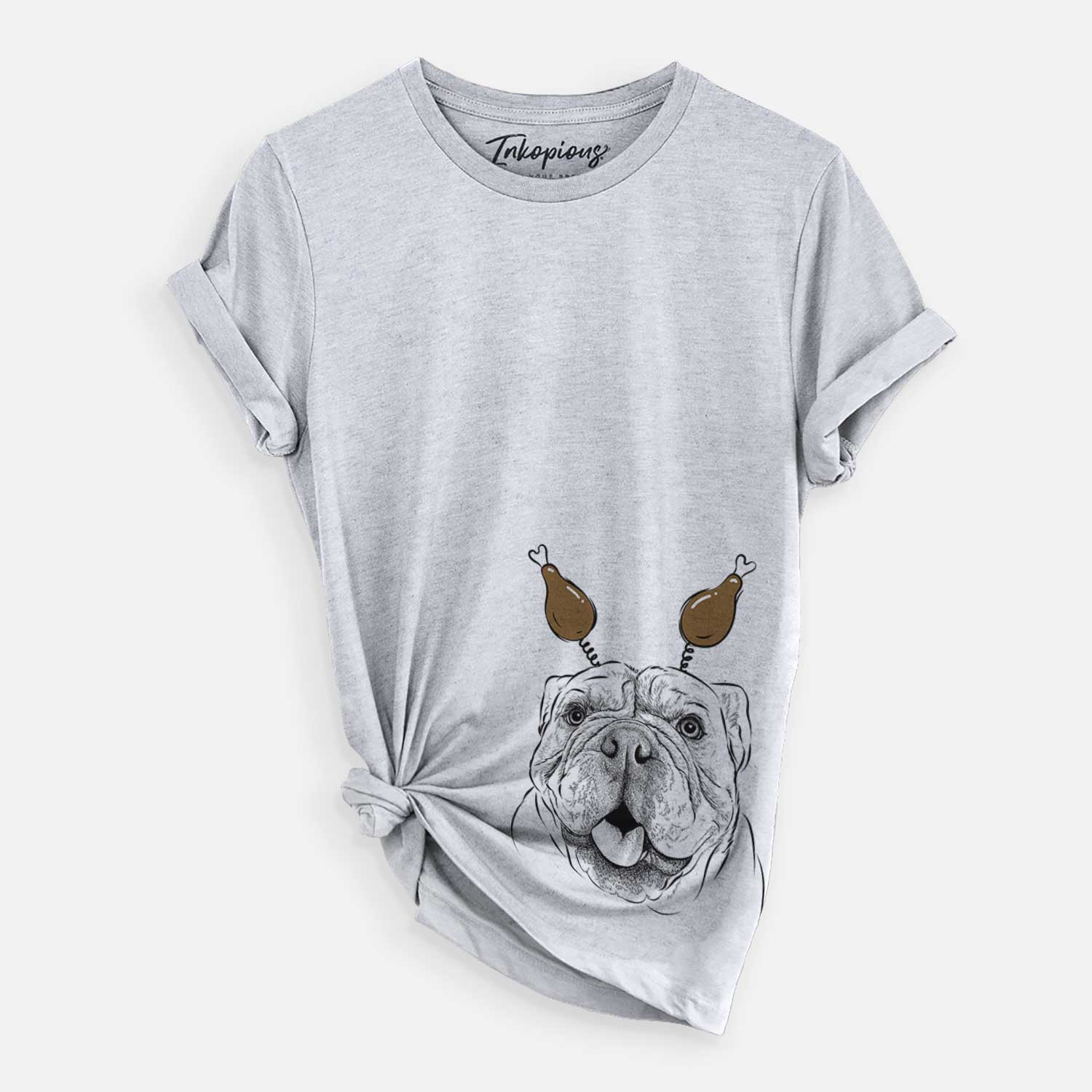 Thanksgiving Louie the English Bulldog - Unisex Crewneck