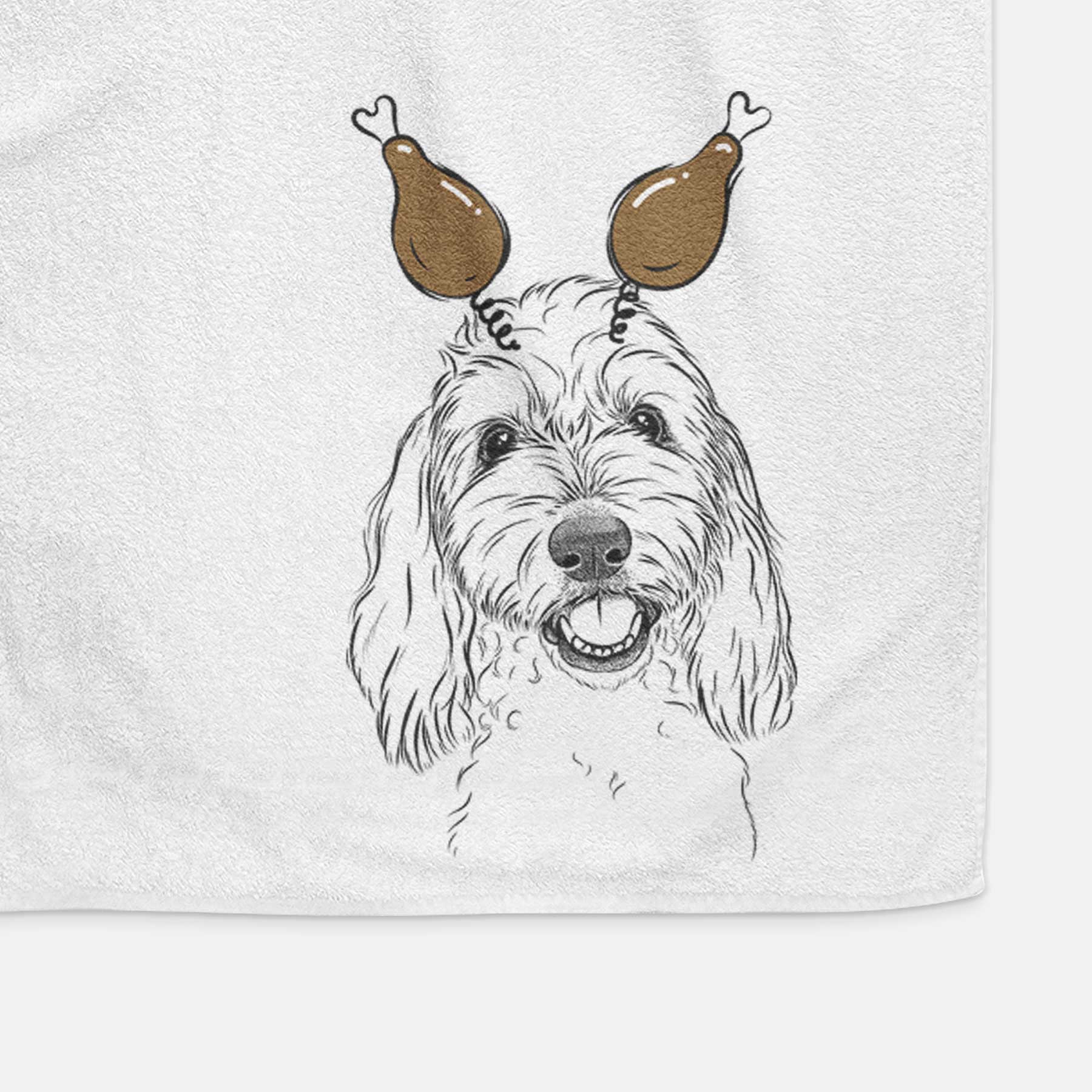 Louie the Coton de Tulear Decorative Hand Towel