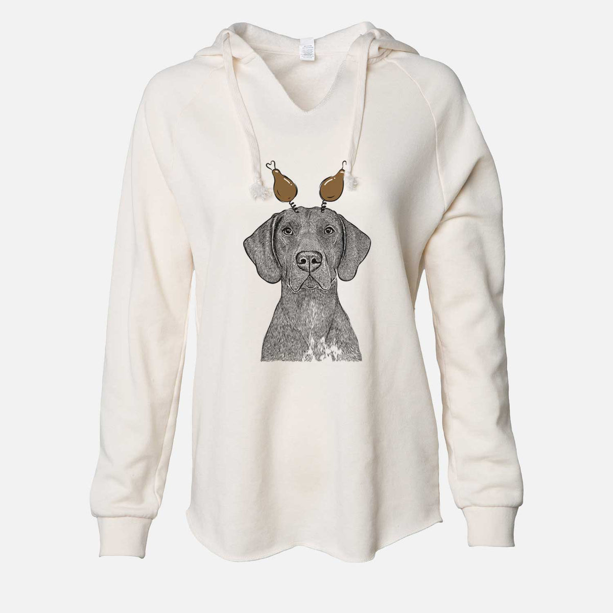 Thanksgiving Lucifer the German Shorthaired Pointer - Cali Wave Hooded Sweatshirt