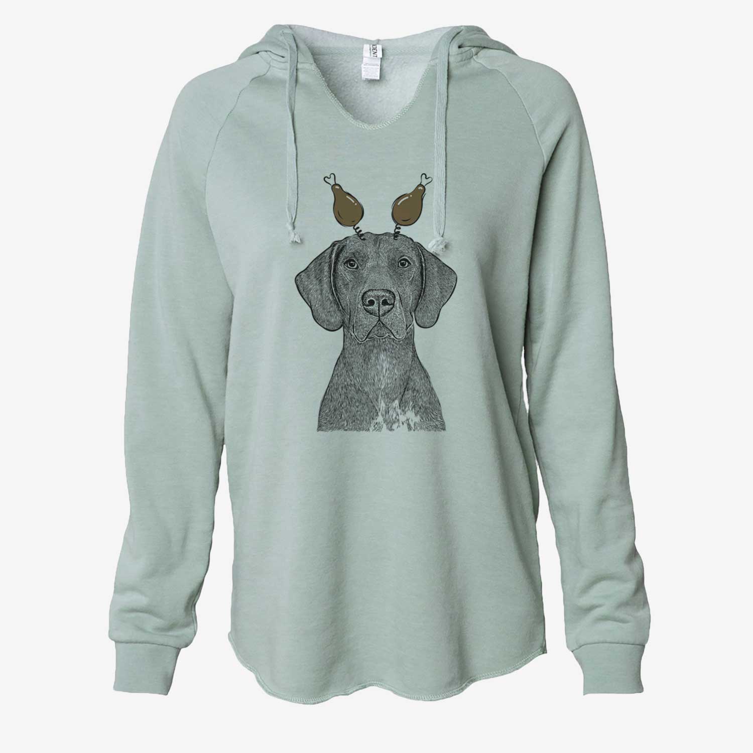 Thanksgiving Lucifer the German Shorthaired Pointer - Cali Wave Hooded Sweatshirt