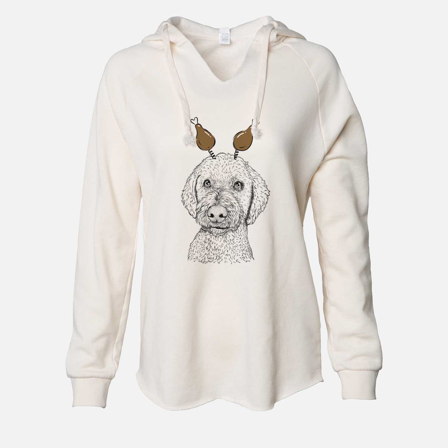 Thanksgiving Lucy Boo the Goldendoodle - Cali Wave Hooded Sweatshirt