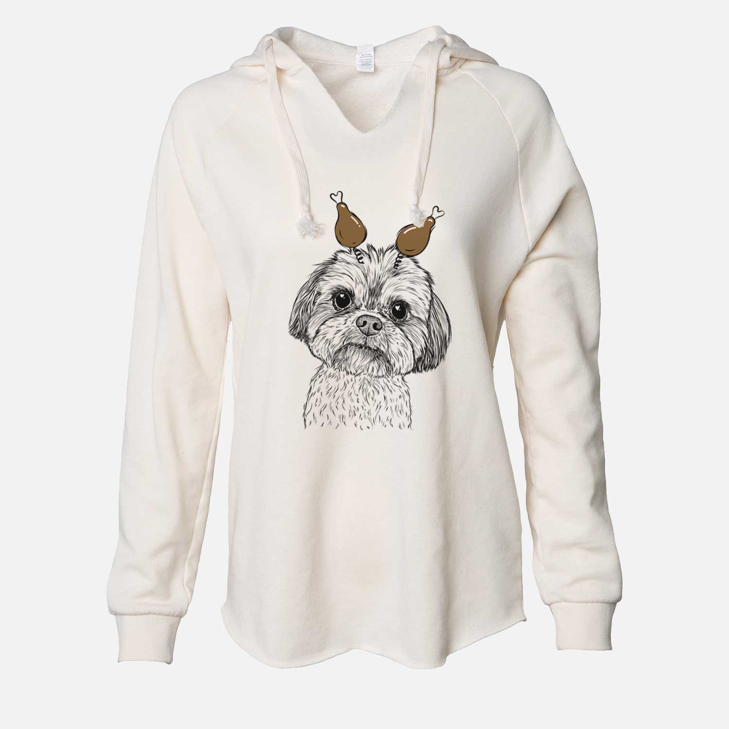 Thanksgiving Lucy the Shorkie - Cali Wave Hooded Sweatshirt