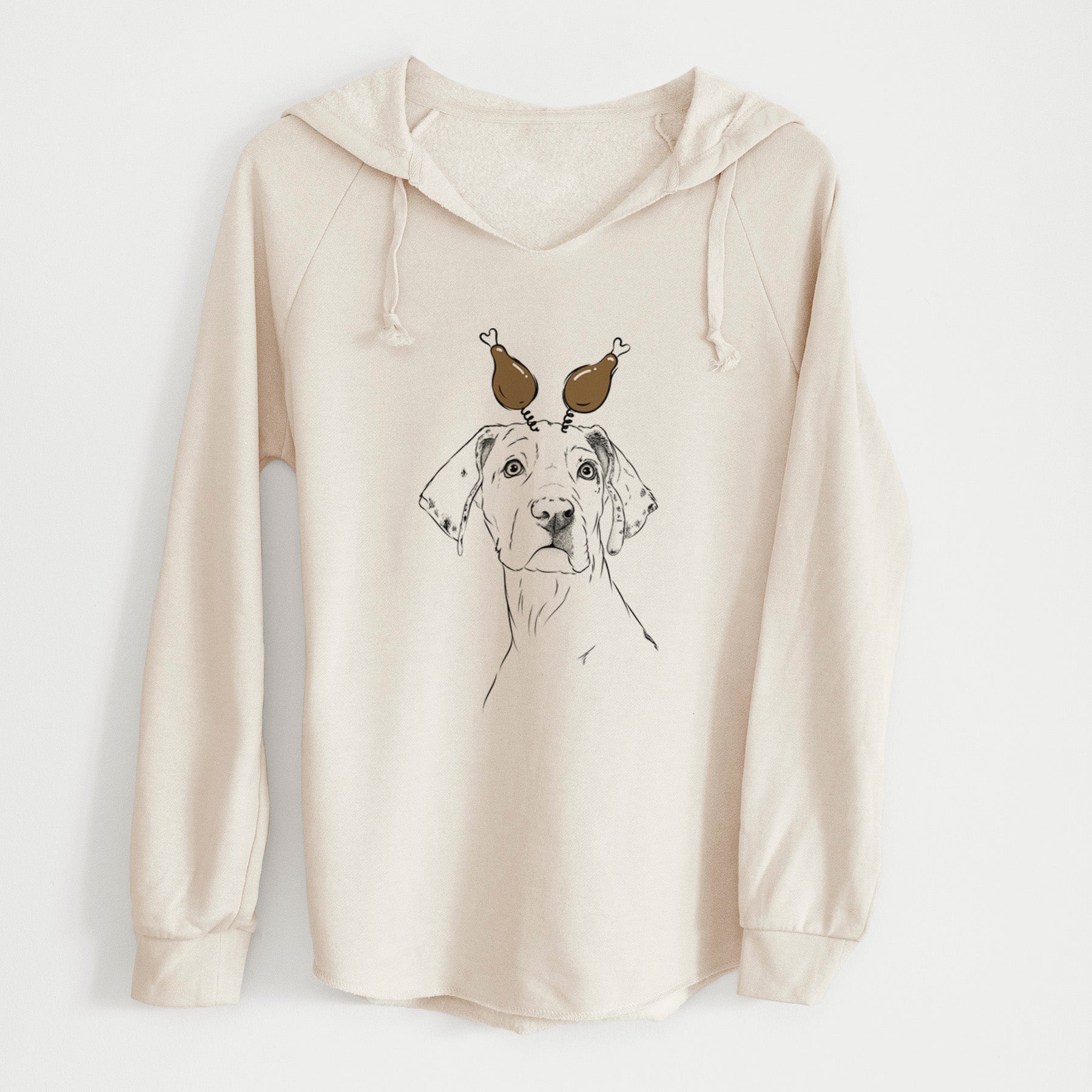 Thanksgiving Lumen the Special Needs Great Dane - Cali Wave Hooded Sweatshirt