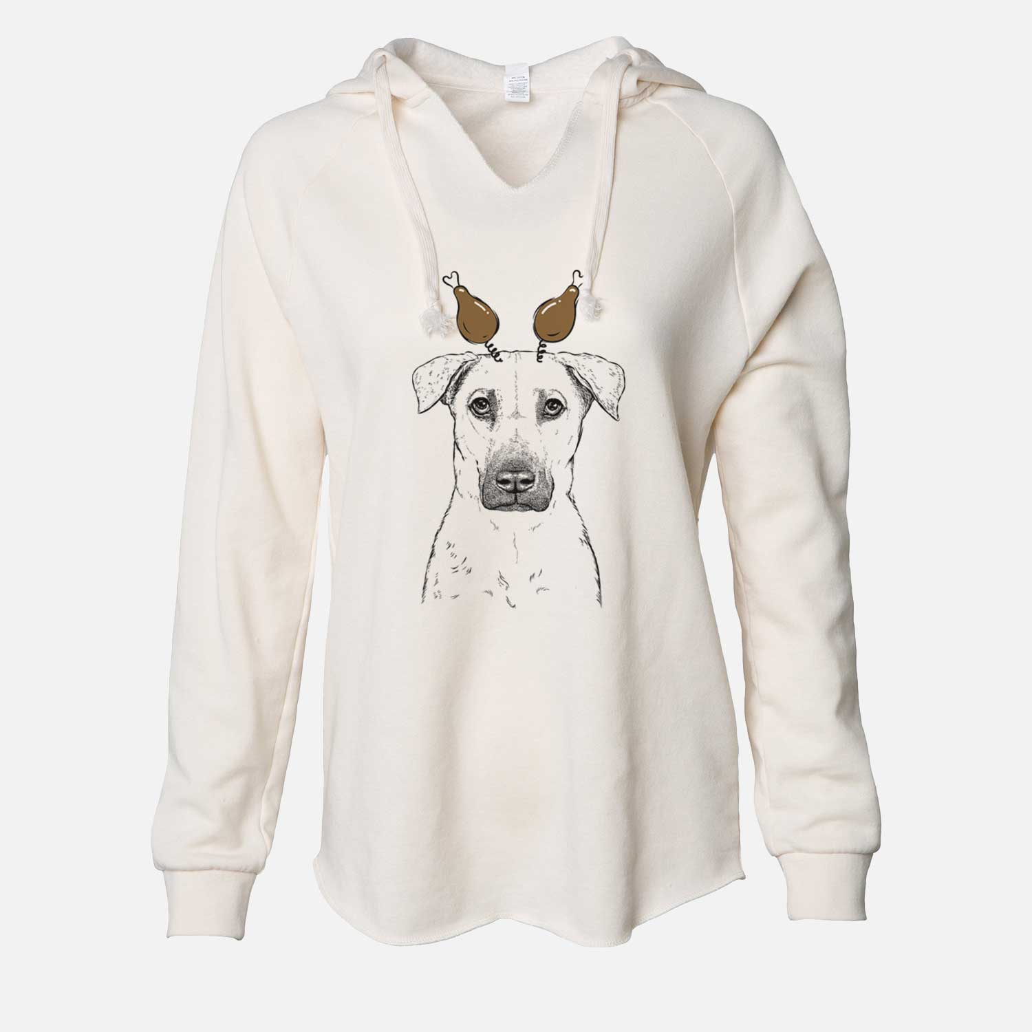 Thanksgiving Luna the Black Mouth Cur - Cali Wave Hooded Sweatshirt