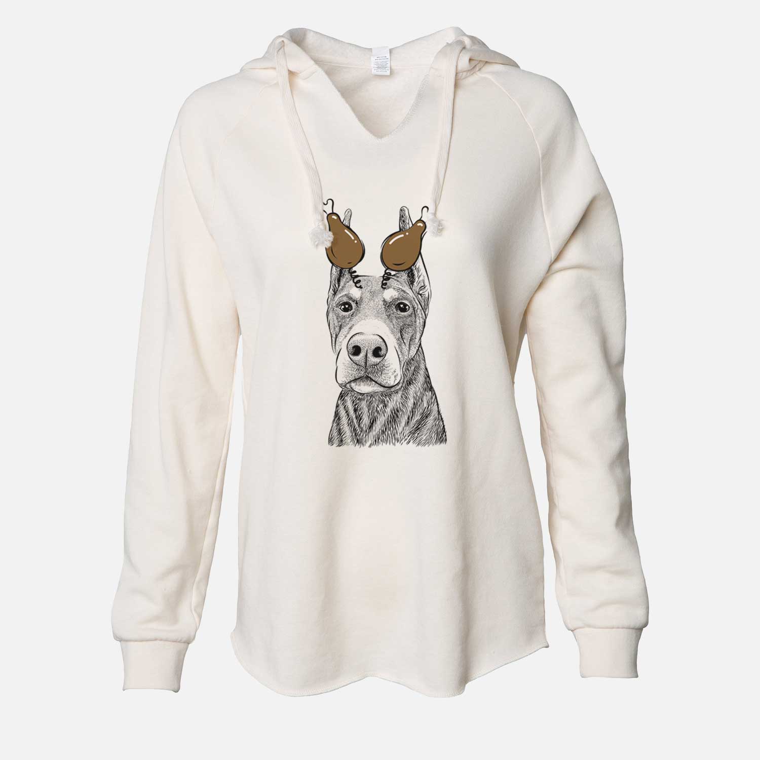 Thanksgiving Luna the Doberman Pinscher - Cali Wave Hooded Sweatshirt