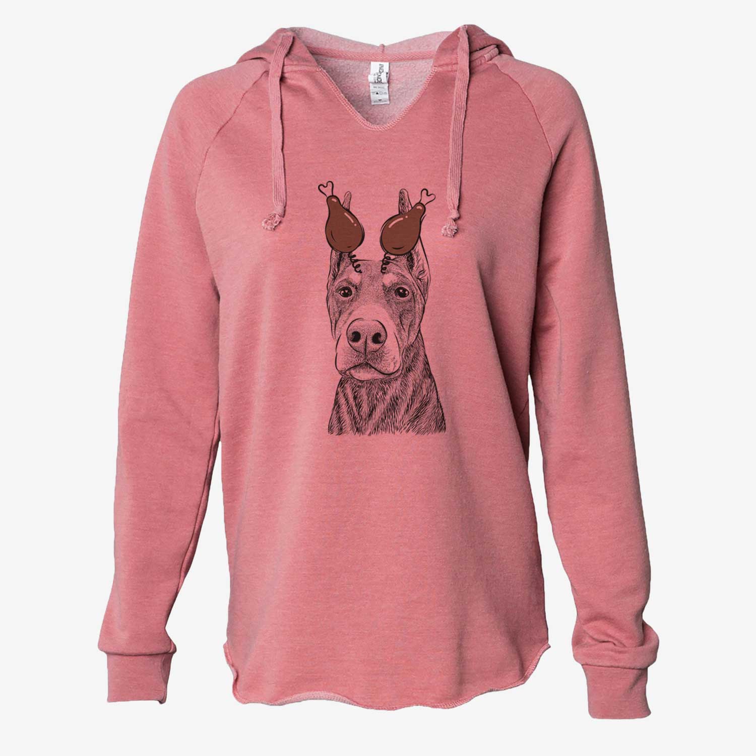 Thanksgiving Luna the Doberman Pinscher - Cali Wave Hooded Sweatshirt