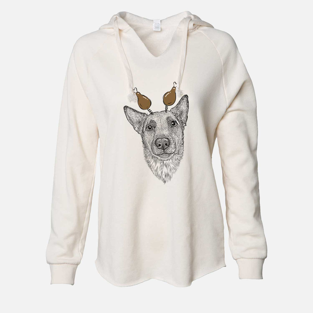 Thanksgiving Luna the Shepherd Mix - Cali Wave Hooded Sweatshirt