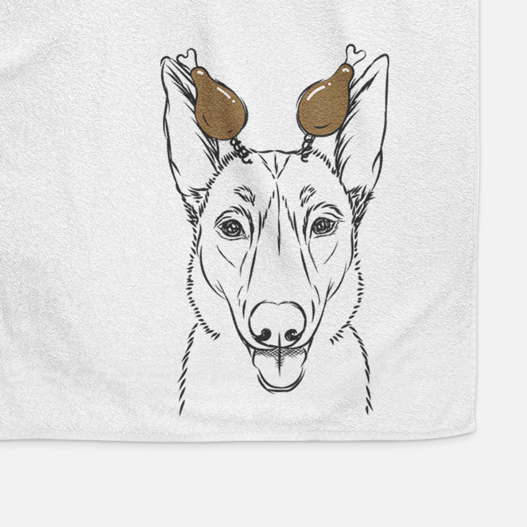 Lyric the Belgian Malinois Decorative Hand Towel